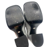 Versace Medusa Leather Metallic Platform Women's Size 39 = US 9