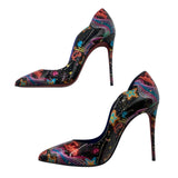 Christian Louboutin Hot Chick 100 Patent Starlight Heels Women's Size 36 = US 6