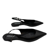 Versace Pointed Medusa Slingback Flats Women's 39 US 9