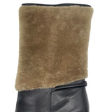 Burberry Marlington Fur-Cuff Boots Women's 41 = US size 11
