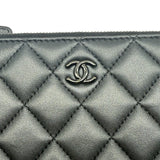 Chanel Lambskin Quilted Small O Pouch Clutch bag