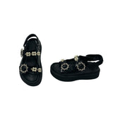 Simone Rocha Pearl-Embellished Platform Sandals Women's Size 38 = US 8
