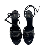 Celine Embellished Twist Heel Sandals Women's size 40 = US 10
