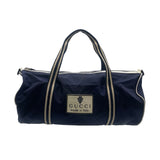 As Is Gucci Nylon Boston Travel Duffle Bag