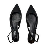 Versace Pointed Medusa Slingback Flats Women's 39 US 9