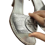 Tory Burch Metallic Miller Heels Women's Size 6.5