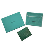 As is - Tiffany & Co. Aqua Men's Alligator Wallets