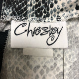 Vintage Chelsey Snake Print Dress Women's L