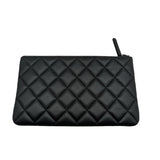 Chanel Lambskin Quilted Small O Pouch Clutch bag