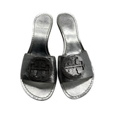 Tory Burch Metallic Miller Heels Women's Size 6.5