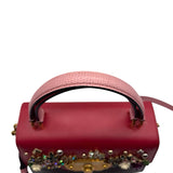 Dolce & Gabbana Iguana Embossed Crystal Satchel
