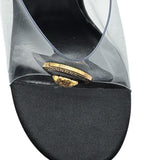 Versace Alia 120mm Transparent Mule Women's Size 36 = US 6