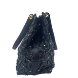 Michael Kors Raven Denim Leather Shoulder Bag