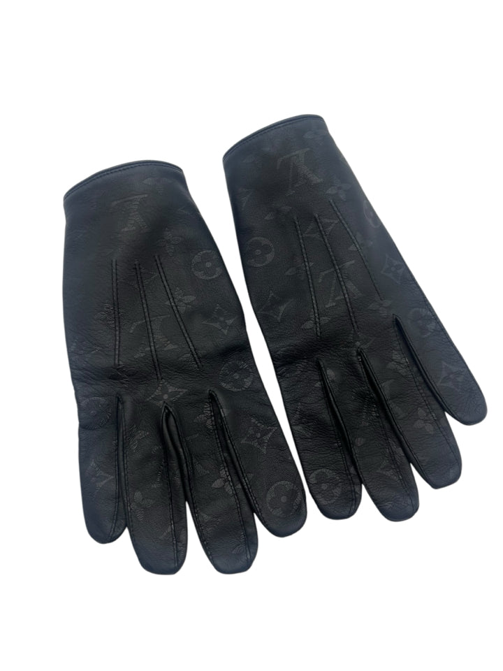 lv handschuhe Louis Vuitton Monogram Eclipse Leather Gloves Unisex