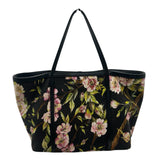 AS IS Dolce & Gabbana Canvas & Leather Floral Tote