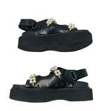 Simone Rocha Pearl-Embellished Platform Sandals Women's Size 38 = US 8