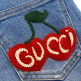 Gucci Cherry Denim Cutoff Shorts Size Women's XS