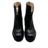 Gucci Rhombus Quilted Leather Ankle Boots Women's Size 37.5 ~ US 7.5