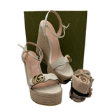Gucci Mystic White Lifford Sandals Women's Size 42 = US 12
