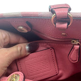 Coach Pink Canvas Dempsey 22 Tote Purse