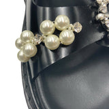 Simone Rocha Pearl-Embellished Platform Sandals Women's Size 38 = US 8