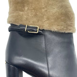 Burberry Marlington Fur-Cuff Boots Women's 41 = US size 11