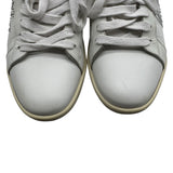 Saint Laurent Blanc Optique Studded Low top Sneaker Size Women's 37.5 US 7.5