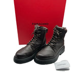 Ferragamo Maxi-Tongue Combat Boots Men's Size 8.5 = 9.5 US