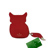Kate Spade Red "Blaze A Trail" Fox Coin Purse Women's Wallet