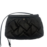 Kurt Geiger Black Quilted Leather Kensington Puff Purse