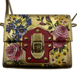 Dolce & Gabbana Metallic Floral Mini Lucia