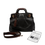Salvatore Ferragamo Gancio Leather Top Handle With Crossbody Strap