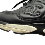Chanel Leather CC Trainers Women's Size 37.5 ~ US 7.5