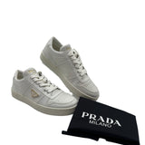 Prada White Downtown Low Top Size 38.5 ~ US 8.5 Women's Shoes
