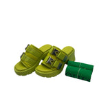 Bottega Veneta Flash Buckle Mule in Kiwi Women's Size 39 = US 9
