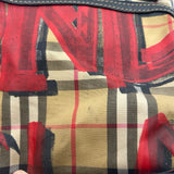 Burberry Graffiti Vintage Check Medium Backpack