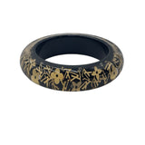 Louis Vuitton Wide Inclusion Resin & Stars Bangle in black