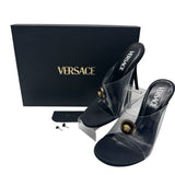 Versace Alia 120mm Transparent Mule Women's  Size 36 = US 6