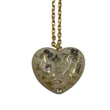 Louis Vuitton 2010 Gold Plated Inclusion Heart necklace