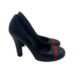 Gucci Stripe Heels Women's Size 37 ~ US 7