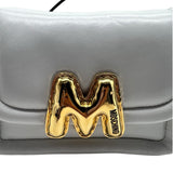 NWT Moschino M Balloon Crossbody Bag in White feat. Balloon-Effect