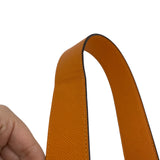 Coach Orange Pebbled Leather Jes Crossbody 20 Purse