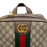 Gucci Tan Coated Canvas Medium Ophidia Unisex Backpack