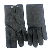 Louis Vuitton Monogram Eclipse Leather Gloves Unisex