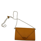 Prada Burnt Orange Saffiano Leather Envelope Purse