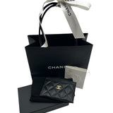 Chanel Caviar Quilted Leather Card Holder