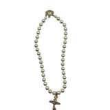 Vivienne Westwood Mini One Row Gold Pearl Necklace