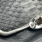 Coach Madison Satchel Flap Glitter Python