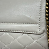 Saint Laurent Cream Mini Nolita Leather Purse