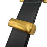 AS IS Balmain Anthem Wide Leather Belt -  Size 80 US 32